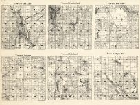 Barron County - Rice Lake, Cumberland, Bear Lake, Sumner, Lakeland, Maple Plain, Wisconsin State Atlas 1930c